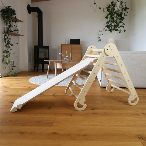 Paraninos Kletterdreieck mit Rutschbrett/Hühnerleiter (Birke)