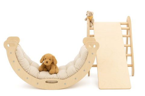 Paraninos Set Kletterdreieck + Kletterbogen + Rutsche