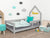 Kinder Hausbett "POPPI" aus Massivholz mit Rausfallschutz